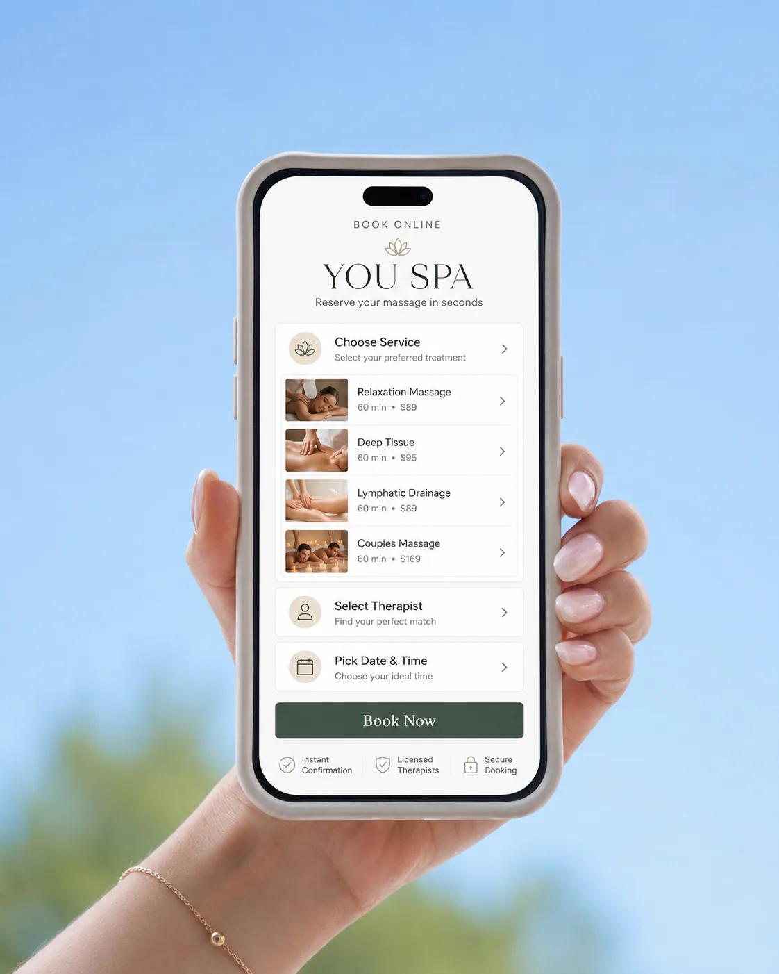 You Spa mobile app